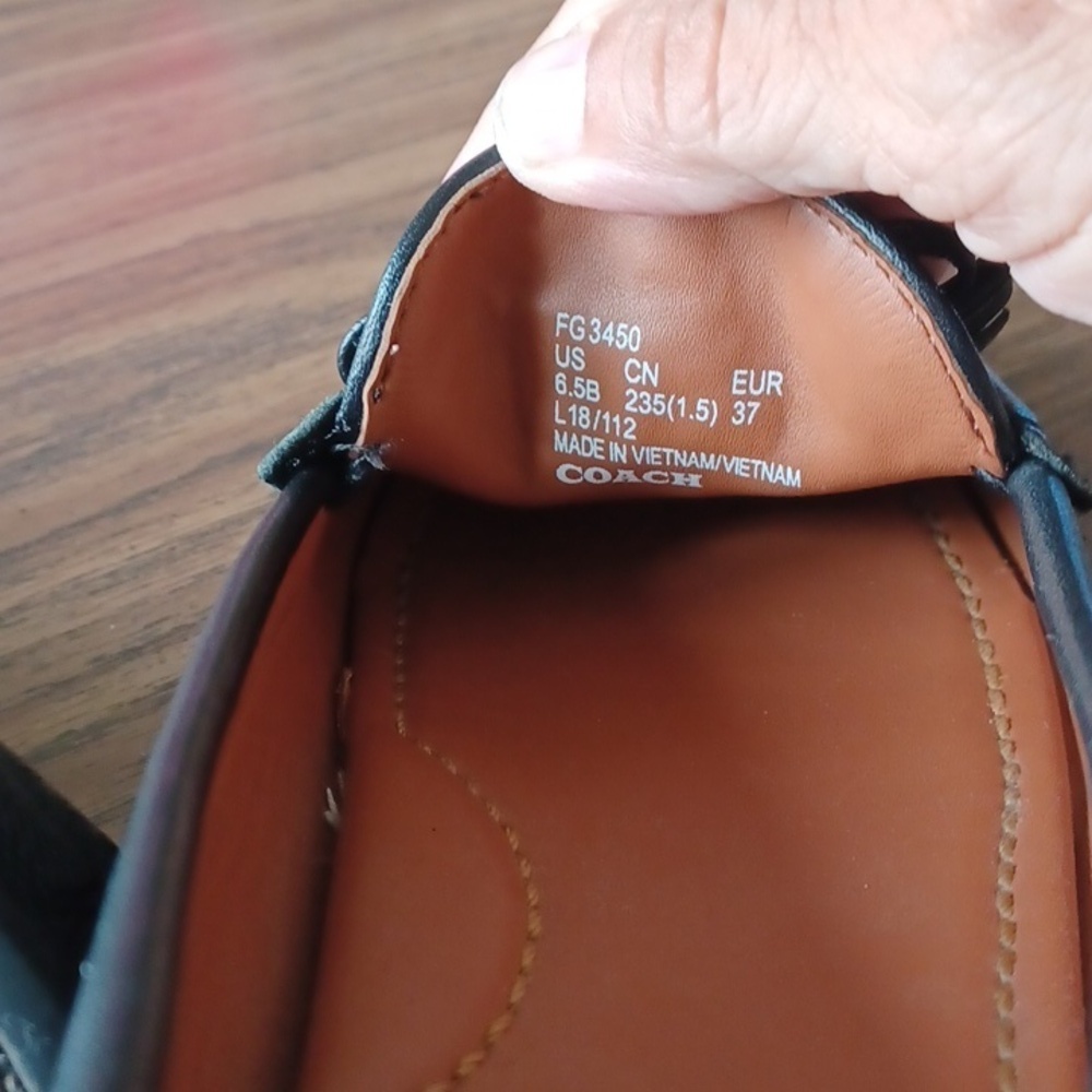 Coach Moira Sig Jacq Loafer - Color: Black/Coal-6.5B fits to size - Picture 8 of 8